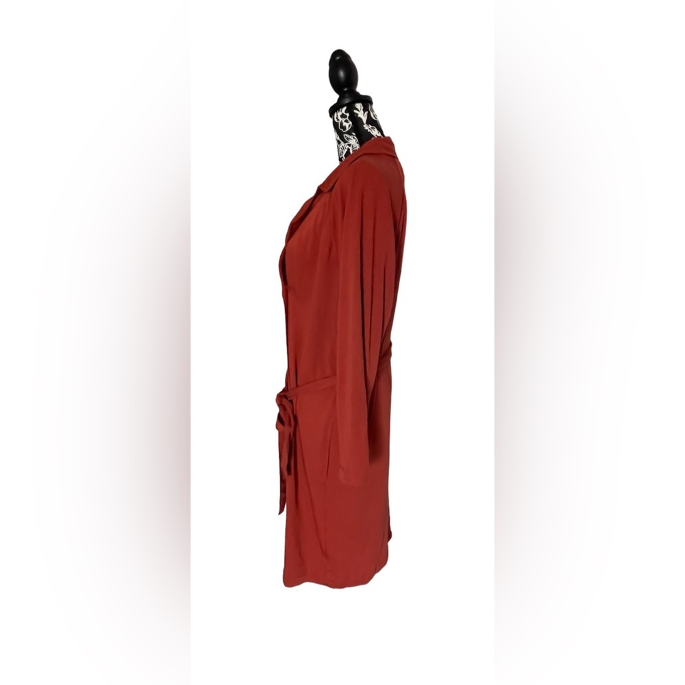 Mi Ami burnt orange colored trench coat size M NWOT - Picture 4 of 7